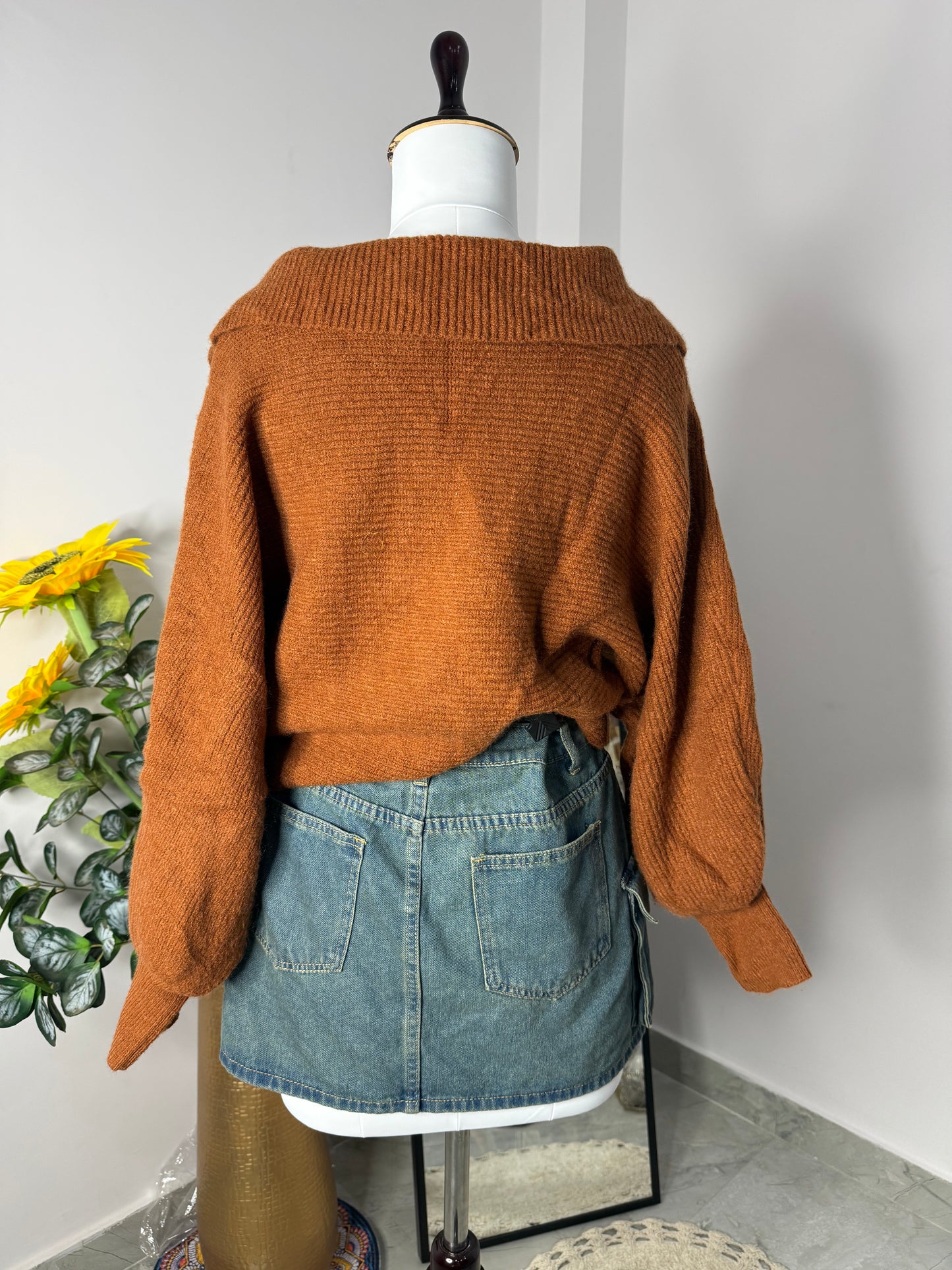 Brown oversized sweater