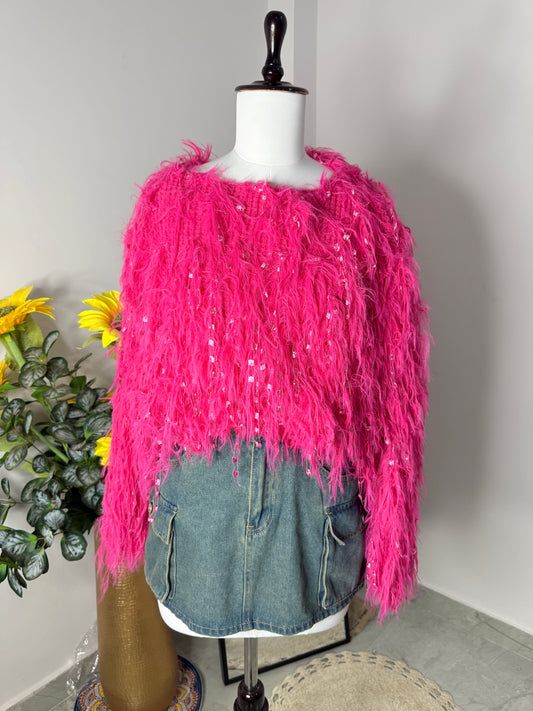 Pink funky sweater