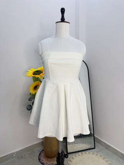 White short dress (size m)