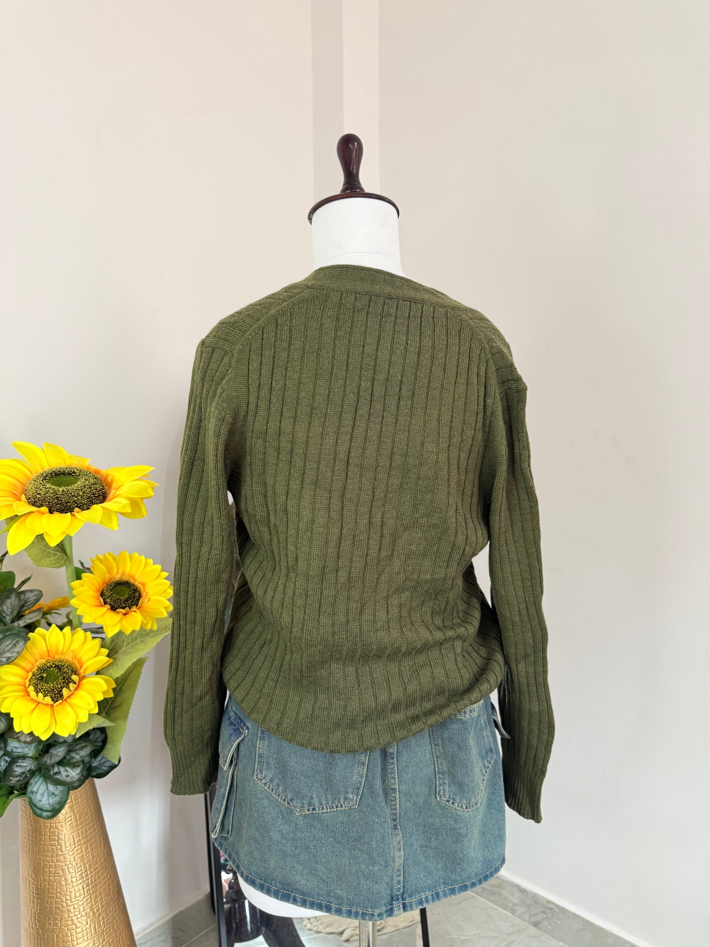 Olive cardigan