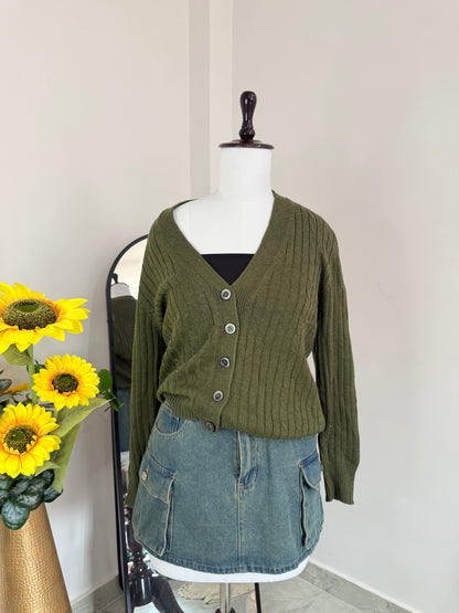 Olive cardigan