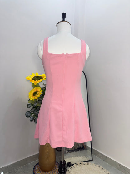 Pink short dress(size s)