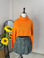 Orange crop sweater